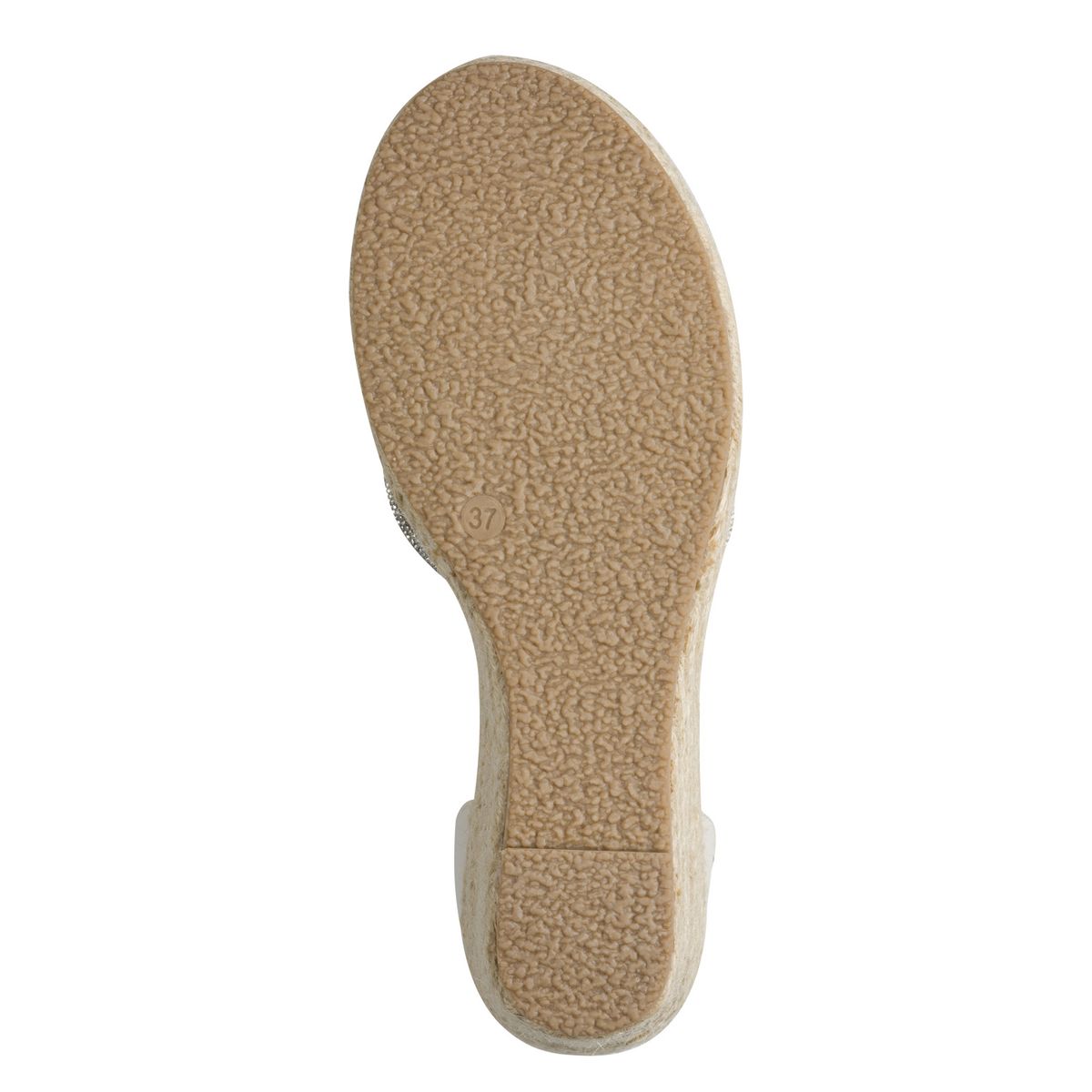 Beige sandal med strass