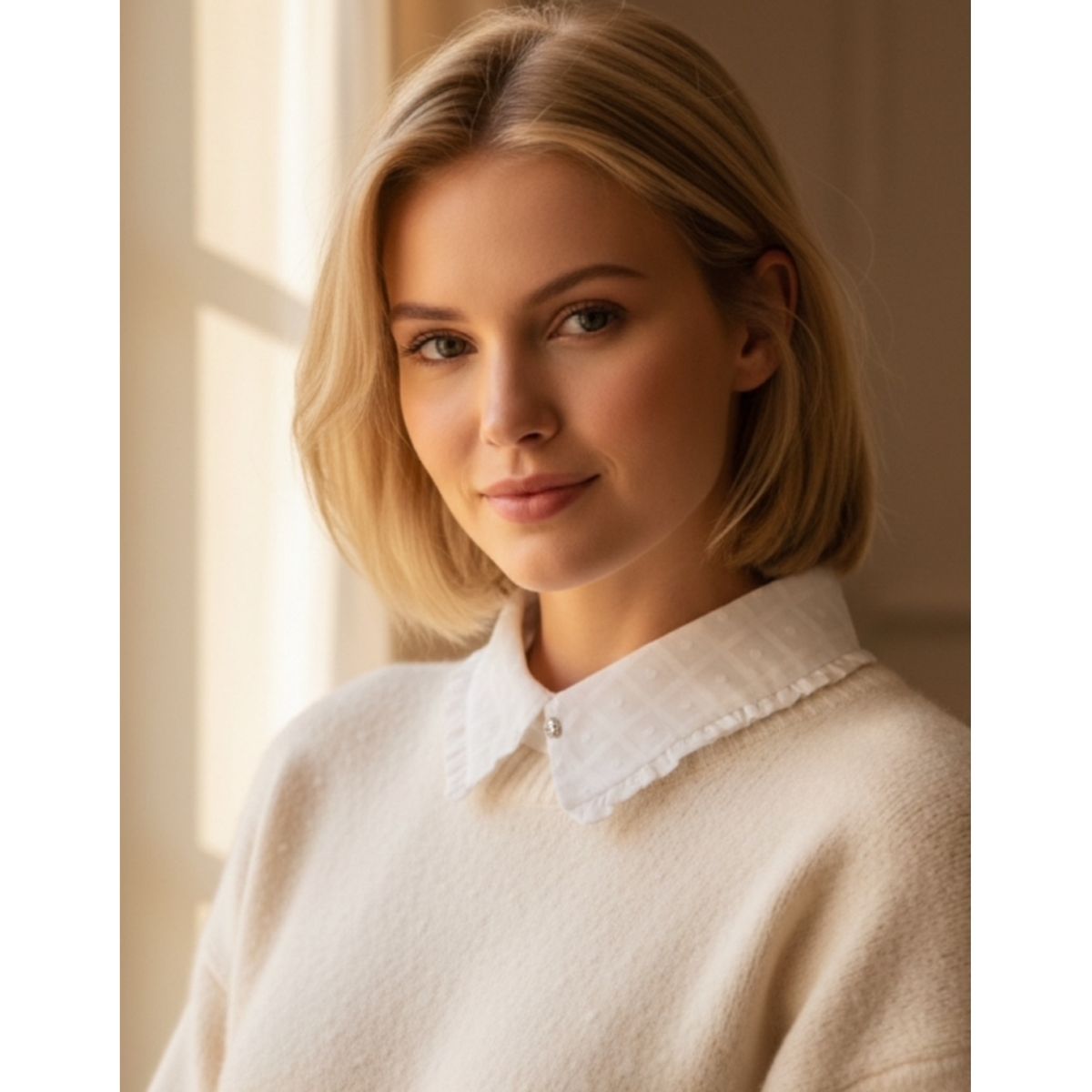 Skjortekrage - Hvit