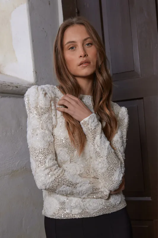 Edda Bluse  - Off White